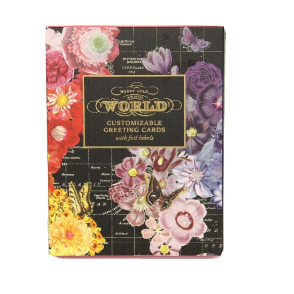 Galison Notecard Set New Women Gift 12 Floral Greeting Cards Colorful